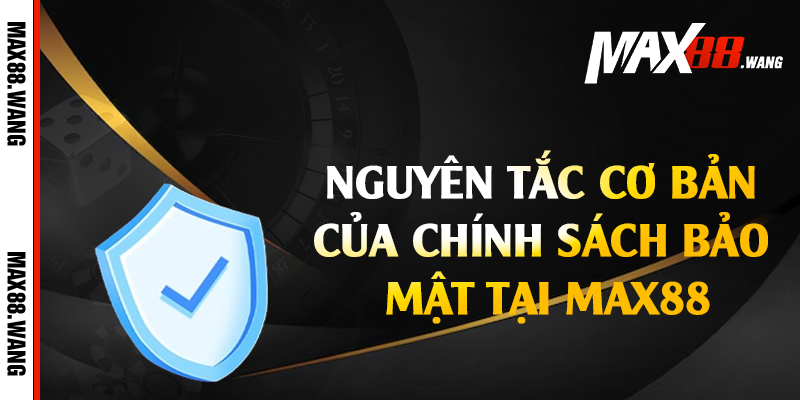Nguyên tắc cơ bản của chính sách bảo mật tại Max88